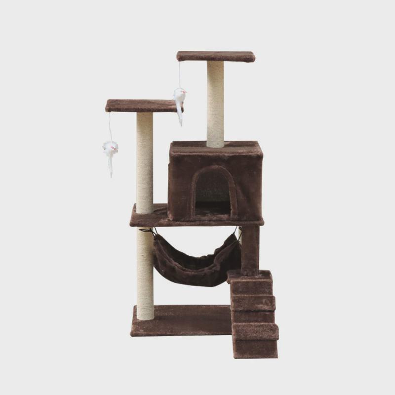 猫爬架猫窝猫树一体猫屋猫跳台猫抓柱猫咪爬架实木大型猫架子