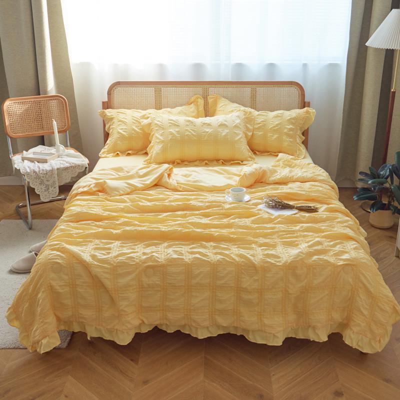 可以水洗棉夏凉被四件套夏季水洗空调被单双人夏天薄被子厂家批发