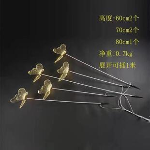 新款灯铁艺蝴蝶飞鸟现场布置发光地插婚庆道具路引t台装饰酒店