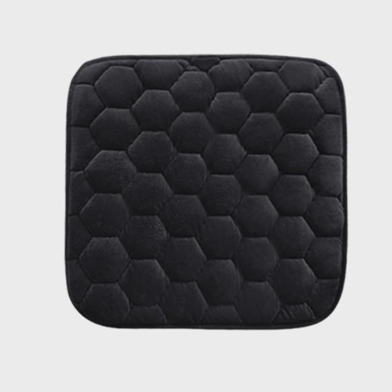 热销汽车加热坐垫单片冬季毛绒无靠背车载座椅usb电加热三件套车