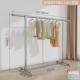 晾挂衣架宿舍家用凉衣架落地卧室室内阳台不锈钢伸缩晾衣杆晒新品