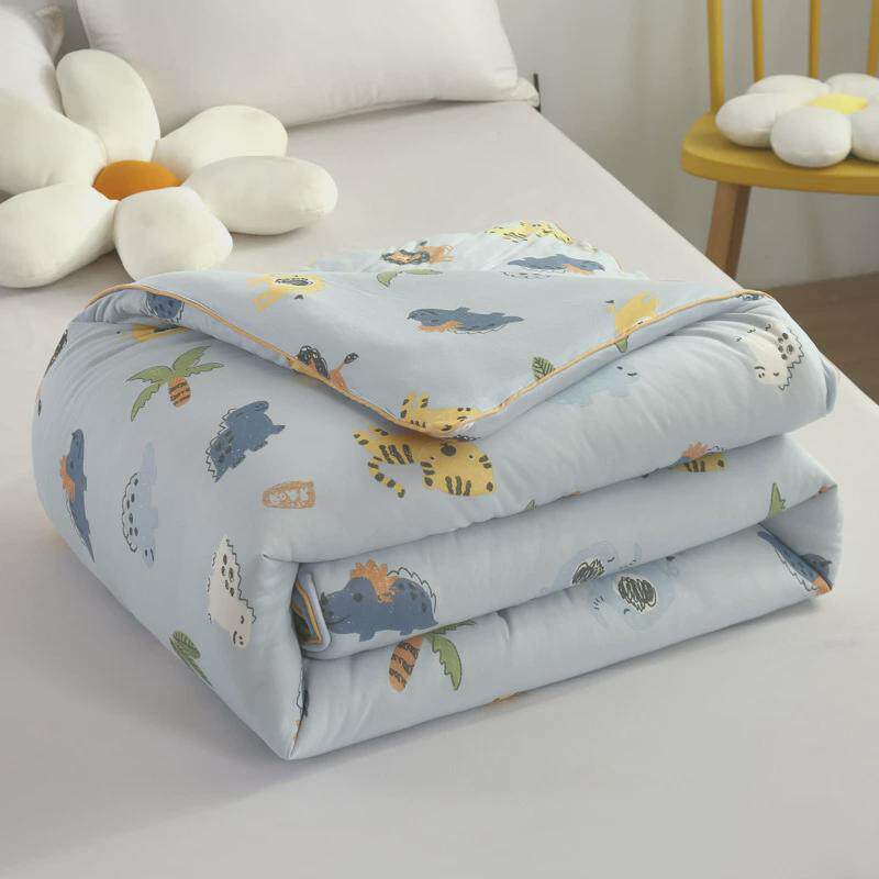 Ａ类凉感针织棉儿童春秋被夏凉被卡通洗糯可机软大豆空调被冬被