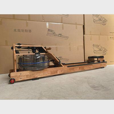 木质水阻划船机器材家用室内健身折叠阻力调节划水器体育运动商用