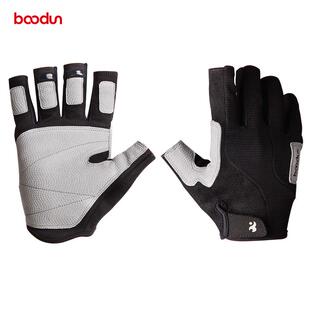 热销博顿中长指运动手套攀岩户外登山探险防滑龙舟帆船攀登速降手