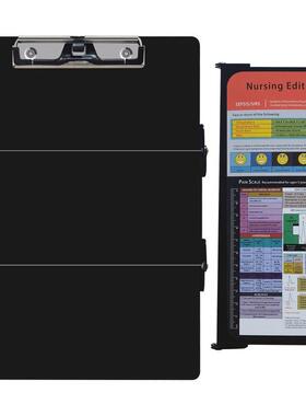 8203批发铝合金便携折叠写字板三折竖式专用金属文件夹板夹