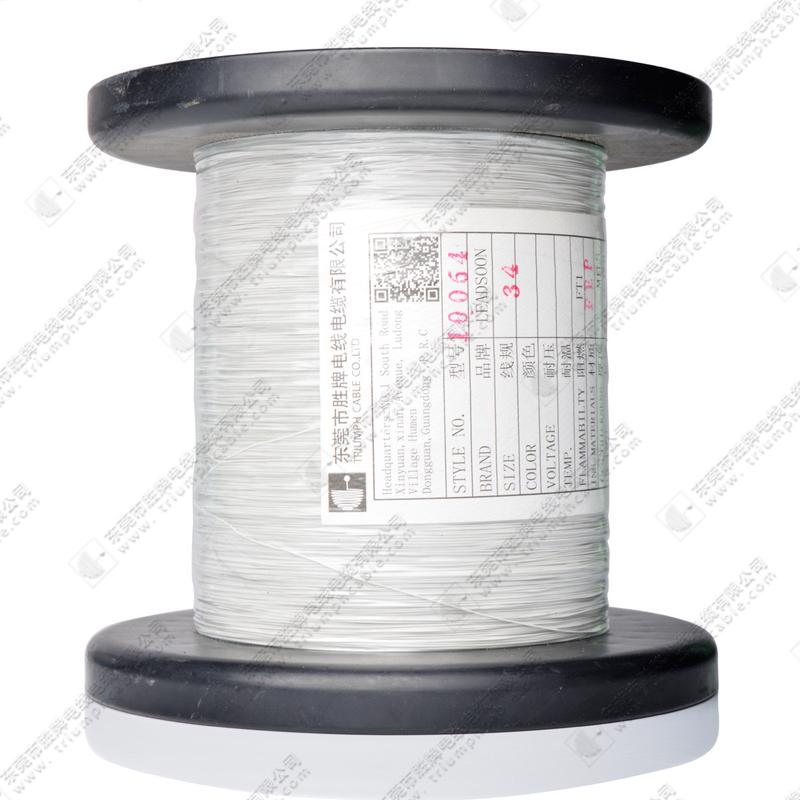 厂家供应极细铁氟龙电线10064耐高温电线镀锡铜导线36/34/32/30#