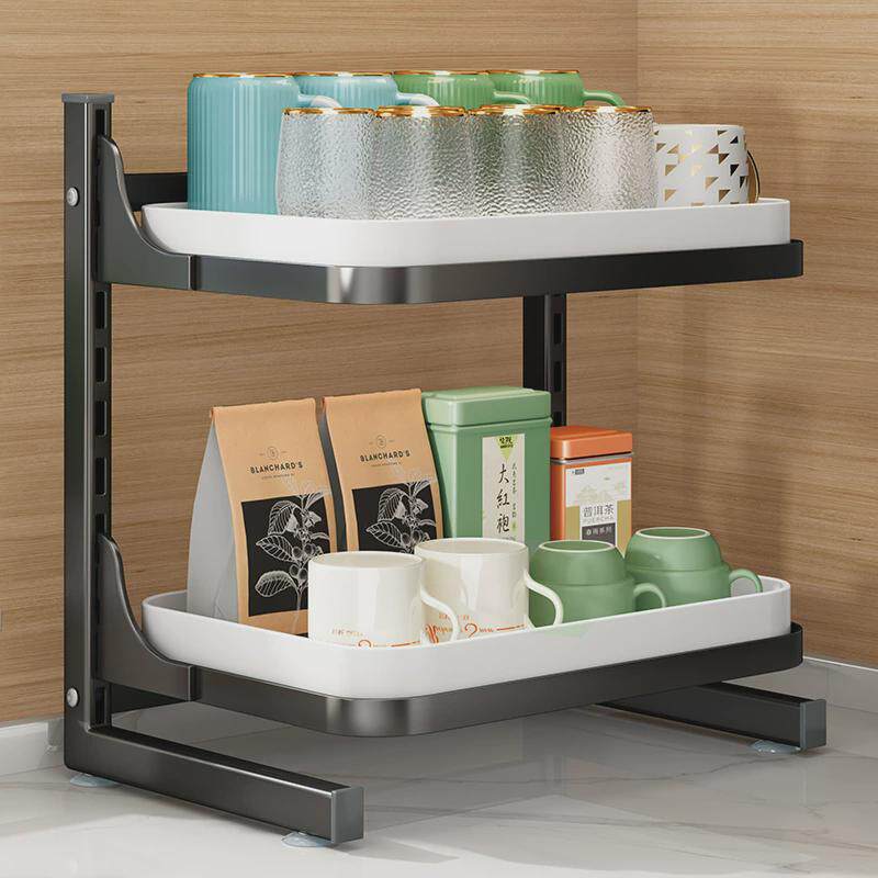 KI9S杯子收纳置物架客厅桌上台面放水杯红酒玻璃分层杯架子HL1020