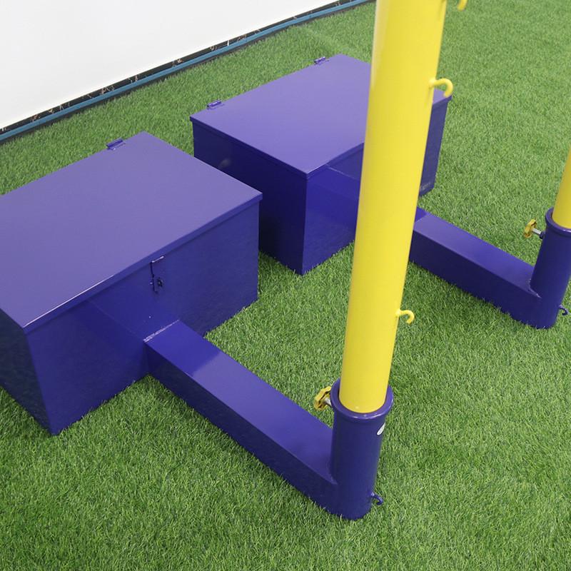 八合一便携式球柱多功能羽毛球网架排球柱可调节高度多用柱