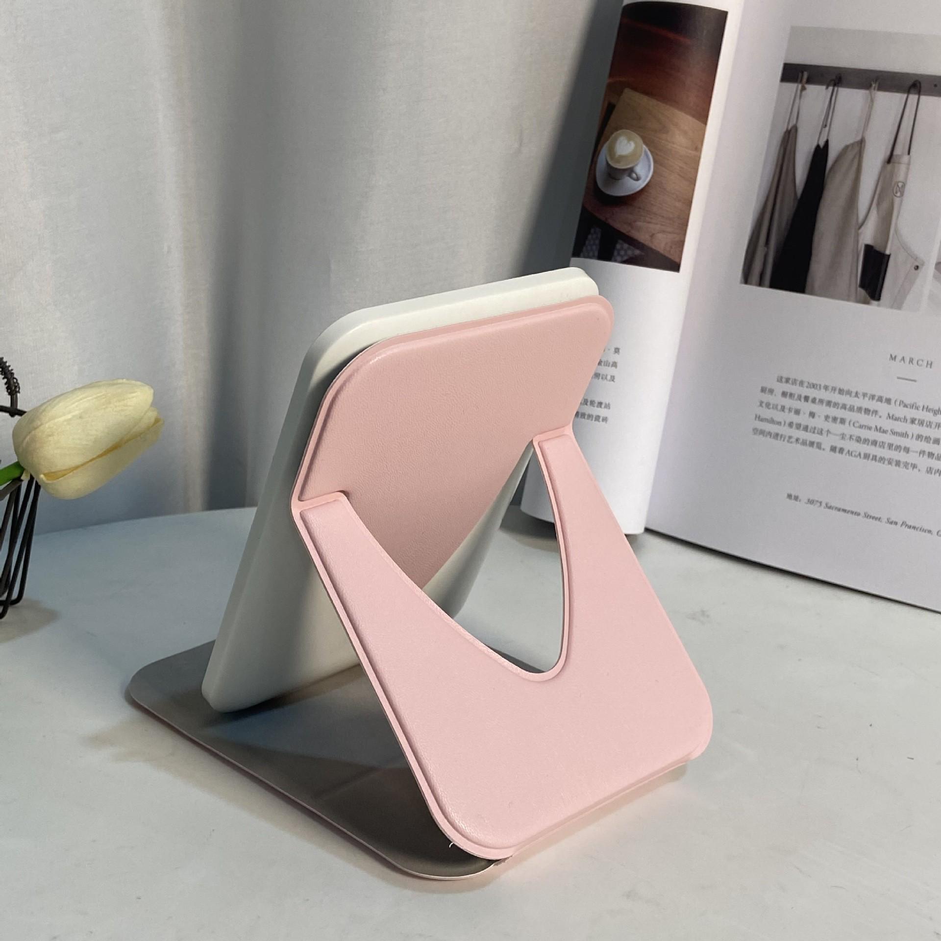 宿舍学生梳妆补光镜充电LED网红台式化妆镜家用便携美妆桌面镜子