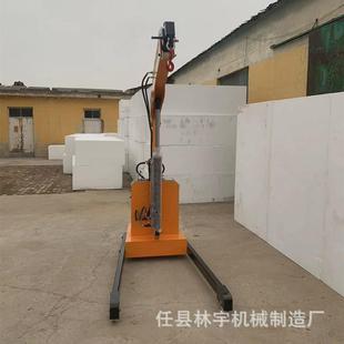 移动小吊机1吨全电动旋转液压升降机车载单臂提升机电动伸缩臂