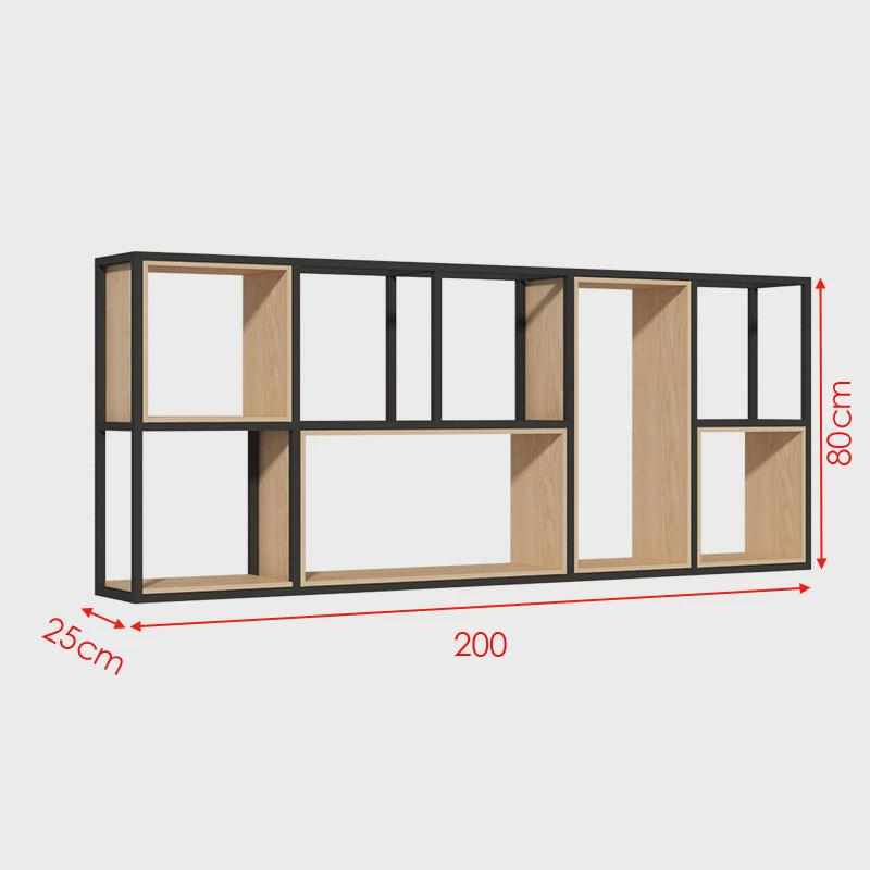 铁艺墙上置物架工业风多层书架实木墙面架子餐厅装饰loft储物壁挂