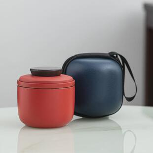 迷你一壶一杯快客杯日式陶瓷户外旅行茶具套装便携收纳办公泡茶壶