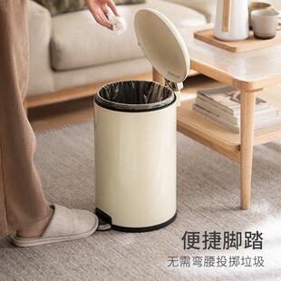 3rlm懒角落脚带盖子脚踩翻盖客厅厨房大容量卫生间卧室垃圾桶家用