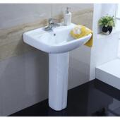 厂家直销分体式 台上盆工程陶瓷立柱盆艺术立柱盆供应柱盆酒店