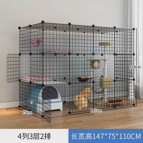 大号猫笼家用宠物超大猫屋窝猫咪猫笼子别墅三层猫舍室内猫笼