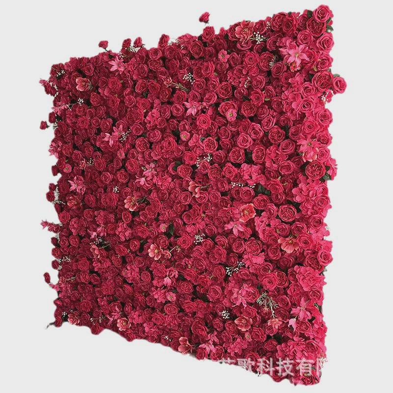 仿真花墙婚礼背景墙装饰人造花玫瑰花绣球花墙婚庆商场橱窗布置