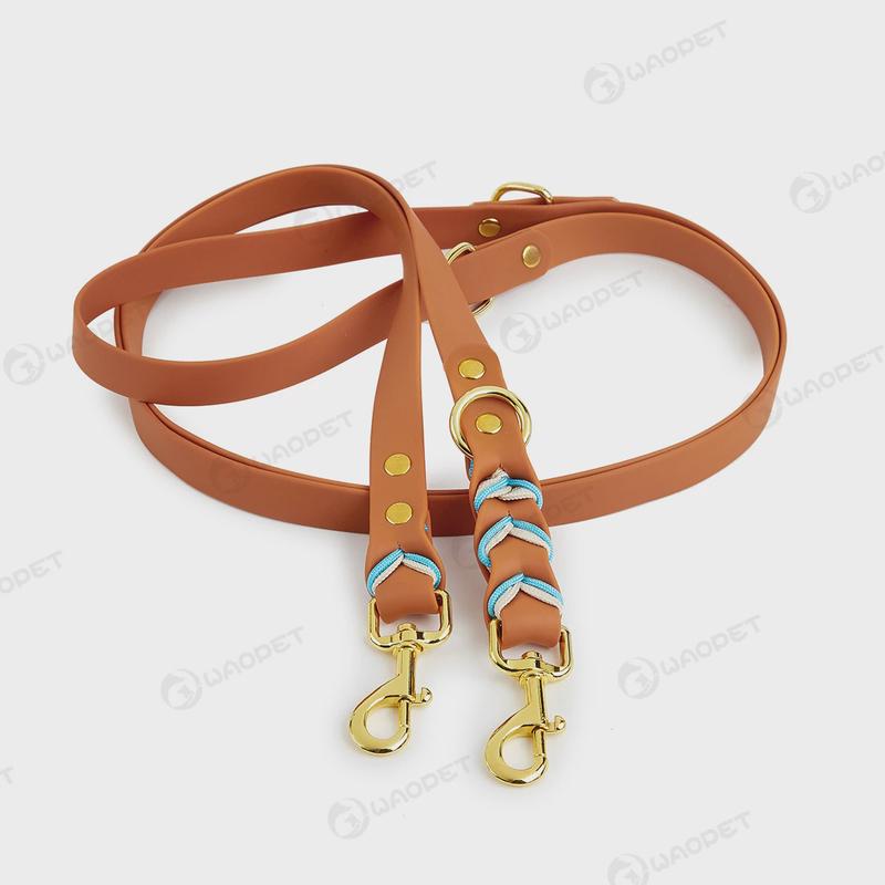 跨境新款户外批绳子pvc小中型犬宠物牵引绳多功能狗狗牵引带遛狗