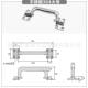 3重型折叠拉手不锈钢304承重柜门活动把手设备提手 1082