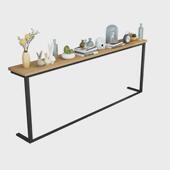 99ch靠墙窄架子暖气客厅简约现代长条床头收纳玄关沙发后置物架人