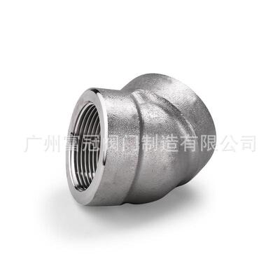 304不锈钢高压45度弯头bspt内丝弯头锻造耐140kg高压管件2000lb