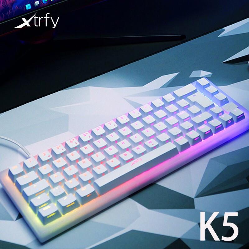 XTRFY K5机械键盘红轴电竞游戏键盘客制化热插拔67键2000Hz 1ms