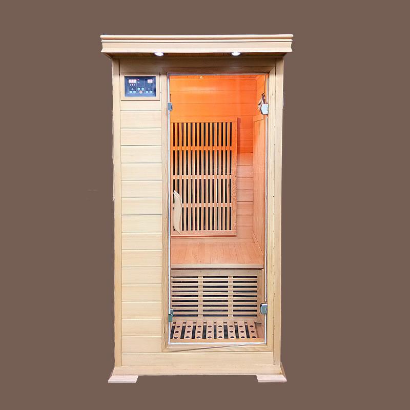 供应家用移动干汗蒸房单人实木远红外蒸光波桑拿房