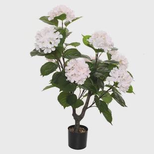 仿真绣球树盆栽盆景pe材质客厅树会议厅装饰仿真花绣球大厅盆栽