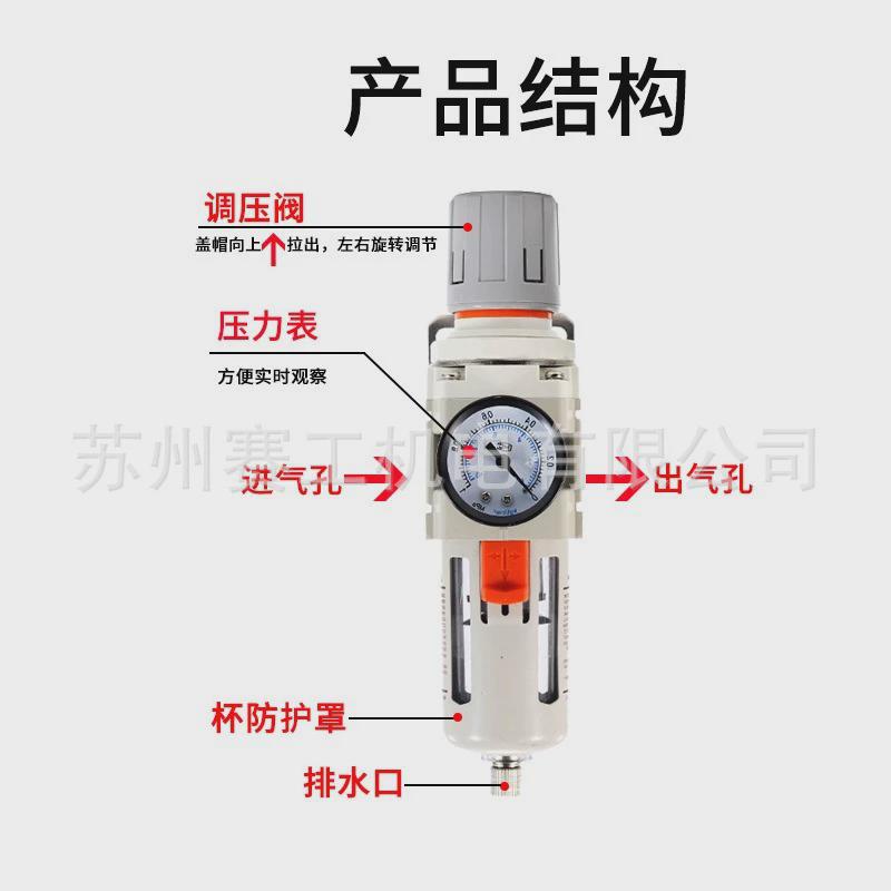 aw2000/aw3000/aw4000型处理空气过滤器smc气源油水分离自动排水