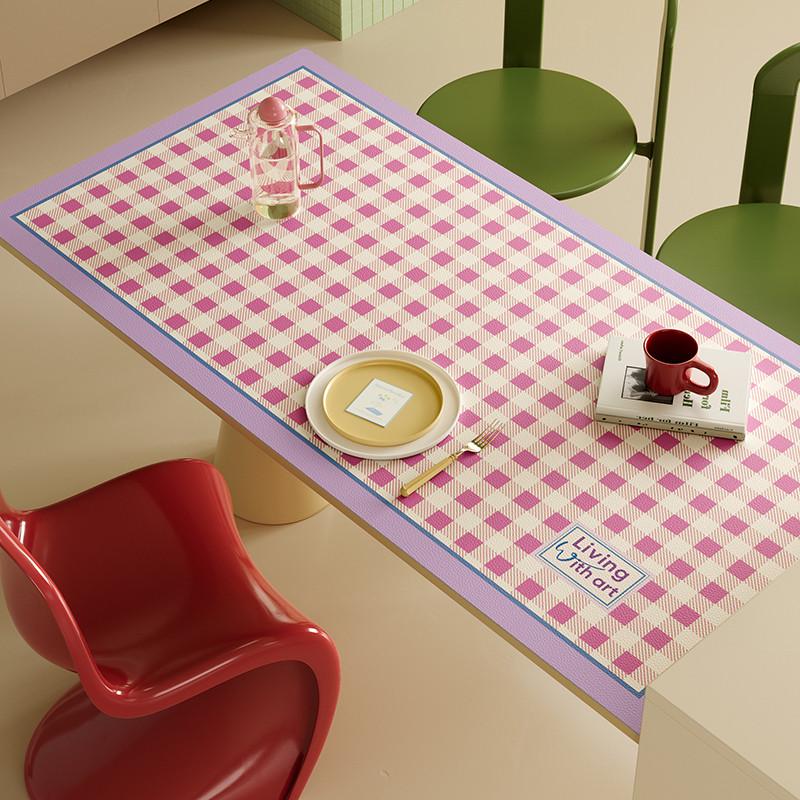 1vpr半勺方糖多巴胺防水防油餐桌垫防烫免洗桌布茶几桌面保护