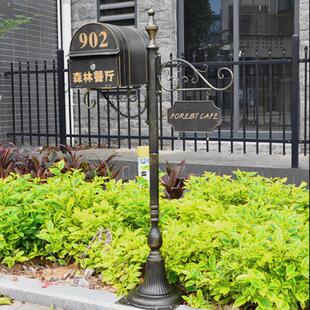 欧式户外铁艺别墅信箱信报箱邮筒防雨收件箱明信片信箱