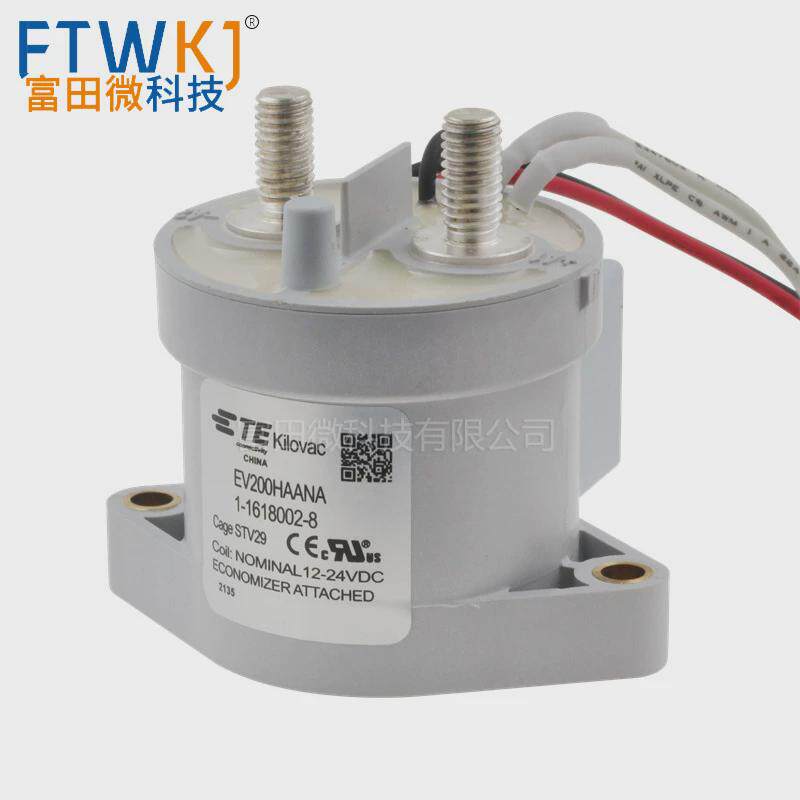 线圈科ev200haana新能源汽车继电器1-1618002-8泰12/24vdc