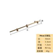 防盗加长加粗实心黄铜明装 复古木门上下天地门闩插销 门栓锁扣中式