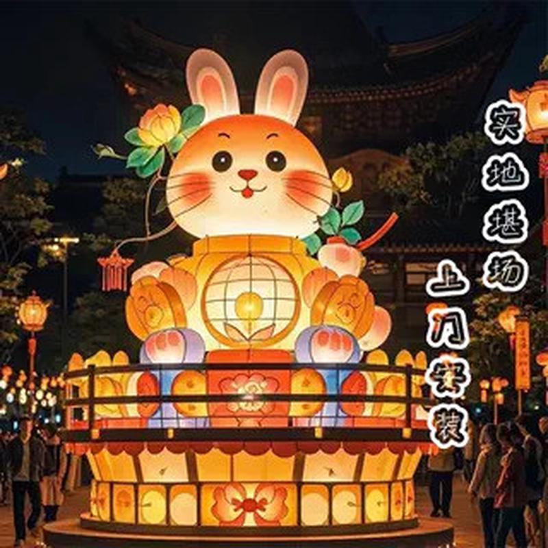 中秋大型灯展花灯造型灯会led彩节日花灯厂家直销