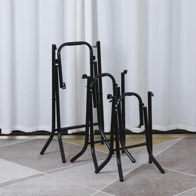 #折叠桌腿支架餐桌脚折叠架子桌腿支架金属桌子腿餐台脚