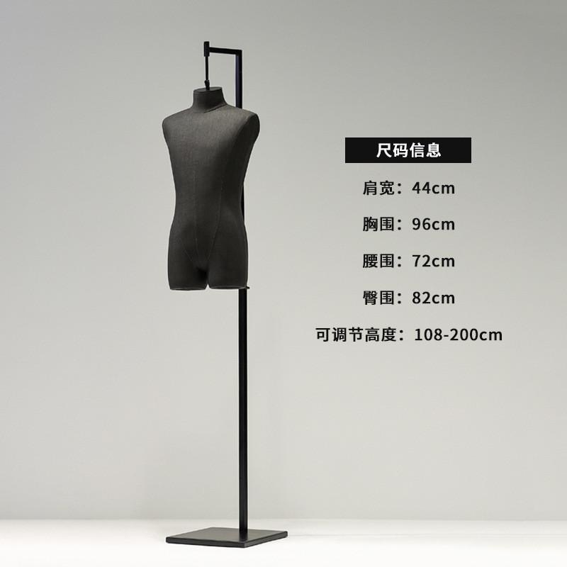 高档服装店悬挂婚纱女模特展示架半身橱窗男挂钩人台模特全身道具