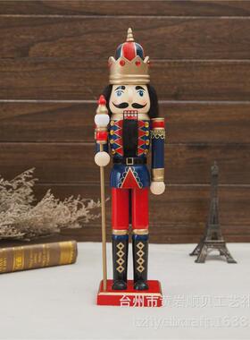 sb58197经典款胡桃夹子士大兵木偶工艺品新年派对装饰圣诞节