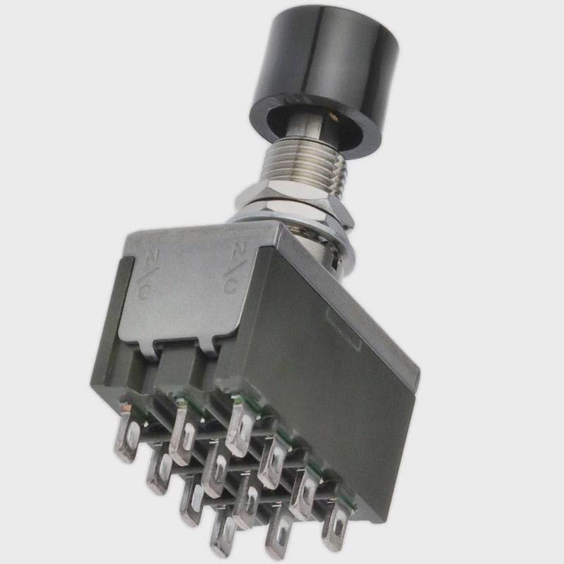 nkk非自复位按钮mb2185ss4w01自锁12按键开关引脚