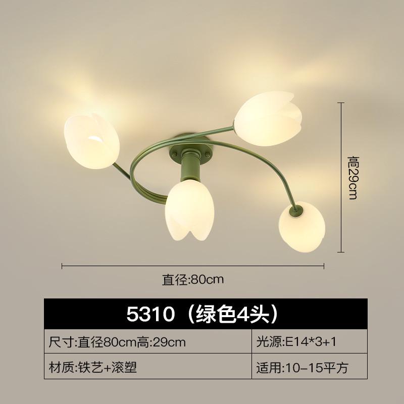 法式吊灯客厅主奶油灯风温馨卧室灯轻奢房间浪漫餐厅兰花朵灯饰