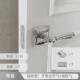 室内法式 门锁家用通用型卧室磁吸银色静音房门锁双开门木门门把手