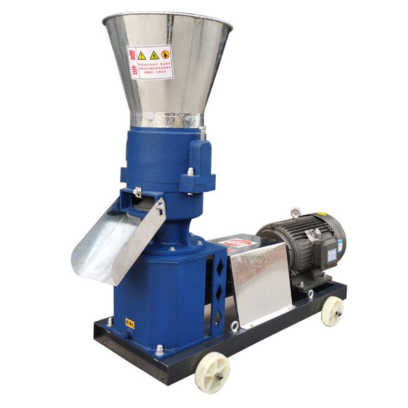 厂价饲料颗粒机小型家用猪玉米干湿两用马牛羊鸡鸭鱼兔制粒饲料机