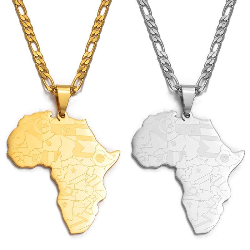 women men necklace new silver pendant chain african jewelry