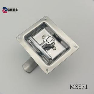 供应不锈钢面板锁ms871门锁汽车房车拖车工程车厢式 平面锁