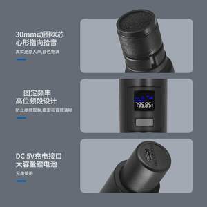 BTES无线麦克风家用无线话筒充电话筒户外教师音响KTV声卡无线咪