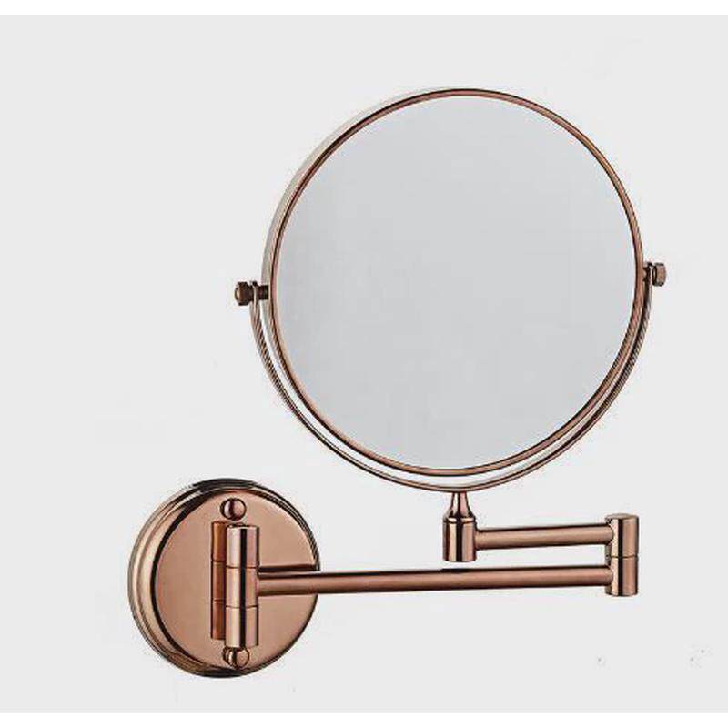 折叠化妆镜放大镜防雾镜厕所挂墙卫生间单面伸缩镜子3倍浴室壁挂