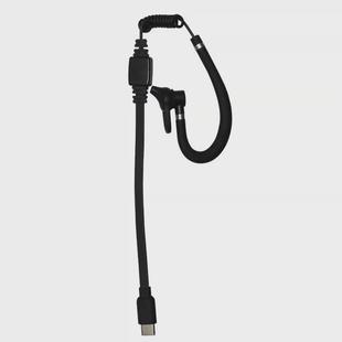 中晨610对讲机耳机 长线硬挂软挂 导气管挂耳耳机线