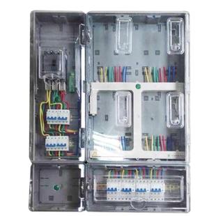 三相四线电表塑料 4表位箱abs pc左右结构三相计量箱新款