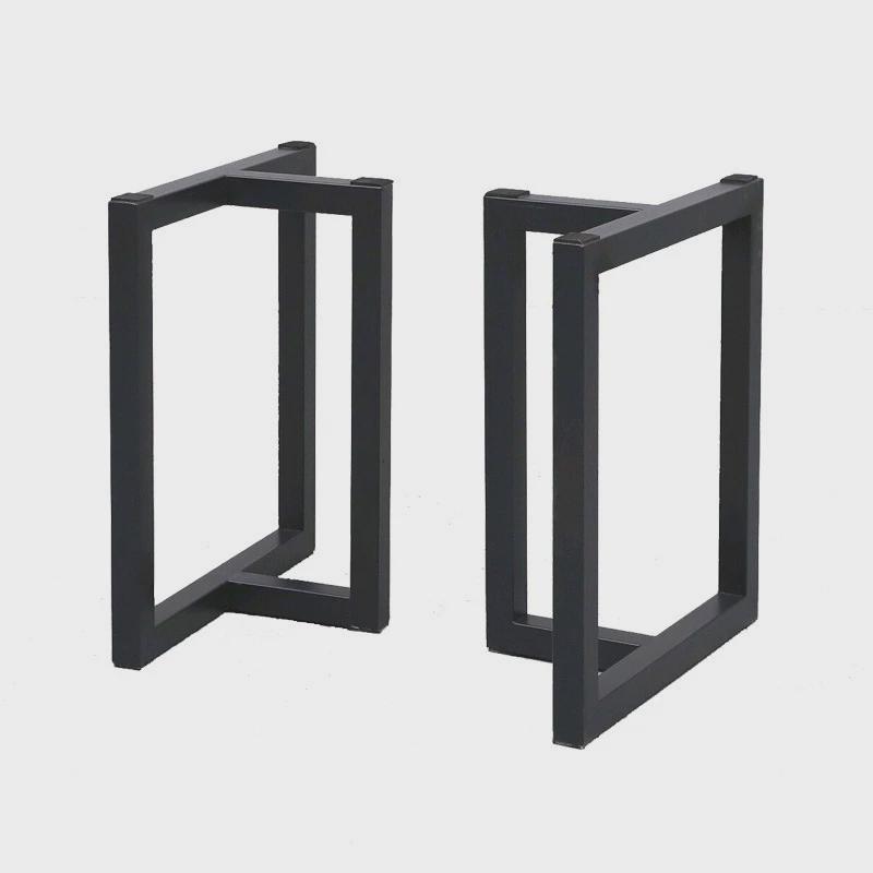 铁艺桌腿支架大板桌脚茶几腿岩板餐桌角腿办公桌金属桌子桌架