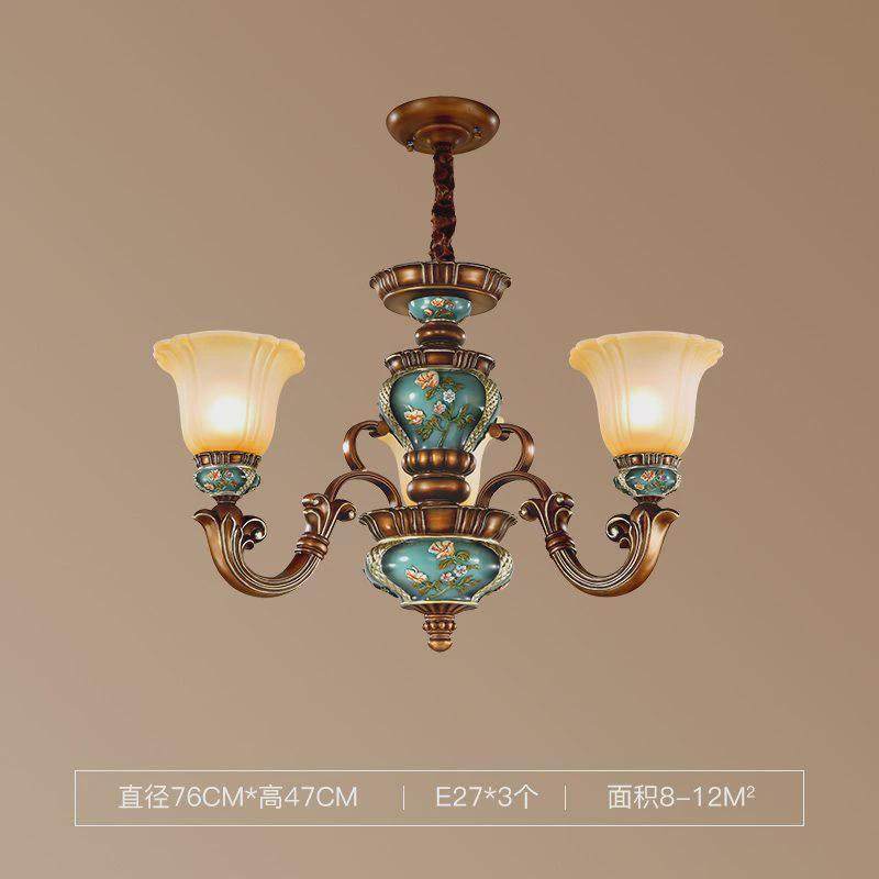 欧式吊灯客厅灯奢华大气主中山灯具客厅美式灯复古卧室别墅复式楼,家装灯饰光源,餐厅吊灯,淘宝优惠券,粉丝福利购,淘宝优惠卷