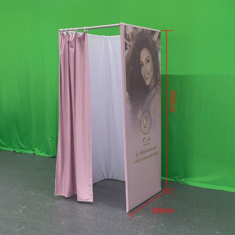 展会会议室户外活动折叠更衣间布艺快闪店快幕秀展架临时用房