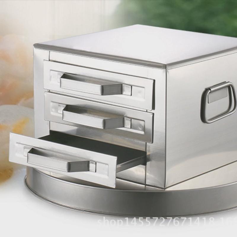 肠粉机抽屉式肠粉3层蒸炉蒸盘广东拉家用炉三格四抽粉撑包边加厚
